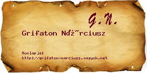 Grifaton Nárciusz névjegykártya